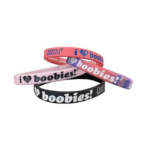 i love boobs bracelet|i love boobies! Mini Quad Bracelet Pack